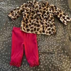 Cheetah print Newborn outfit